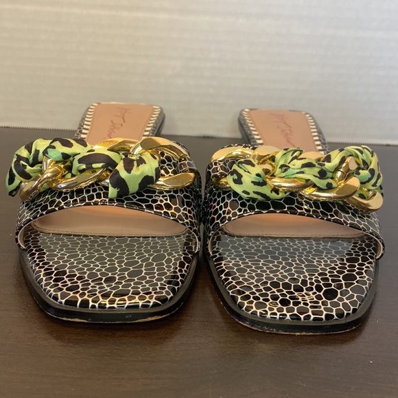 Betsy Johnson Miley Chain Slip On Sandals Size 10 - Picture 4 of 13